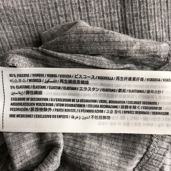 Hollister cutout mock neck ribbed long sleeve heather grey - Picture 4 of 7